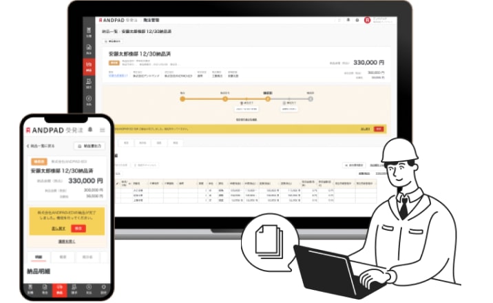 イメージ：受発注業務の効率化